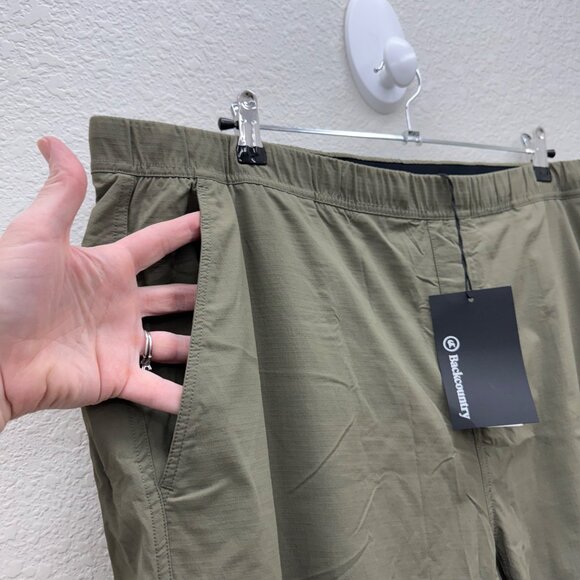 Backcountry Wasatch Kalamata Green Ripstop Stretch Jogger Pants Mens sz XXL NEW - Picture 2 of 11